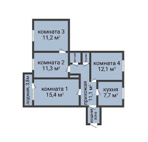 4-комн. кв. ул. пл., возможен обмен
