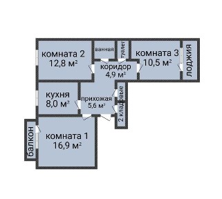 3-комн. ул. пл. в р-не СХИ