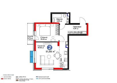 Продам квартиру 2 комнаты