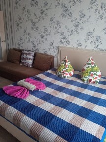 Однушка в новом доме с большим смарт ТВ