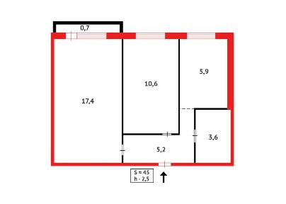 ! Продаю 2-комнатную квартиру в 23 микрорайоне, дом 12