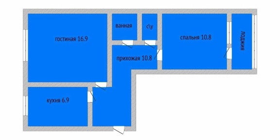 Продам 2х комнатную квартиру улучшенной планироки