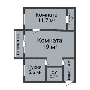 Продажа 2-комнатной квартиры 1 мкрн