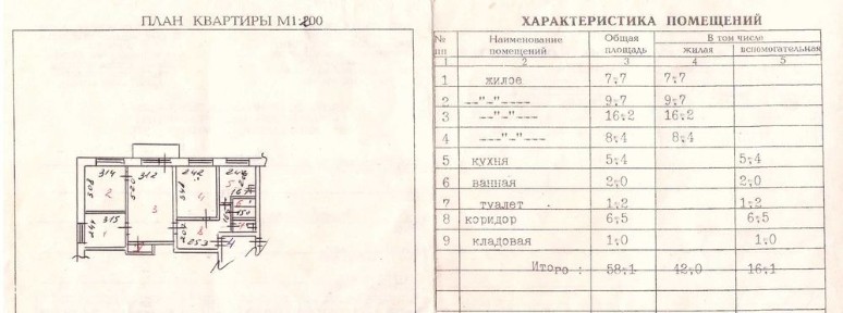 4-комнатная квартира · 58.1 м² · 2/5 этаж, Бокейханова 14
