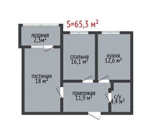 Просторная 2-комнатная в районе Алтын Арман