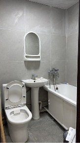 Аренда квартиры 1 комн, мкр Самал 19 дом, 4 этаж, ремонт только законч