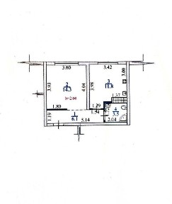 1-комнатная квартира · 36 м²