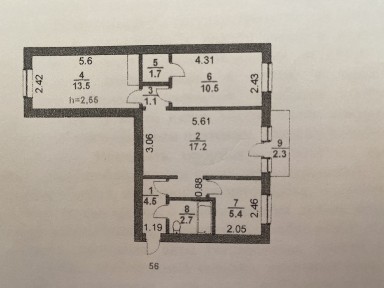 Продам 3х комн квартиру в Центре