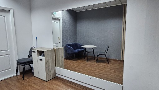 Почасовая аренда кабинета 14 м² с зеркалом до 21:00