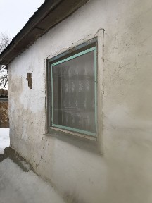 Сруб бани под времянку
