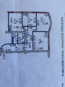 Продам 3-х комнатную квартиру Кожал Барак 13/2
