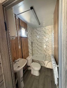 Дом из морского 40т с печкой