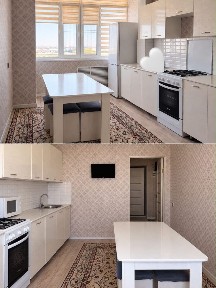 1 комнатная квартира с мебелью. 1 бөлмелі пәтер жиһаздарымен