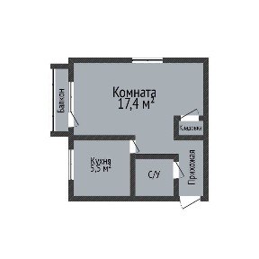 Продажа 1-комнатной квартиры