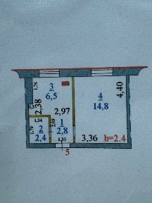 1-комнатная квартира в Садчиковке