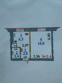 1-комнатная квартира в Садчиковке