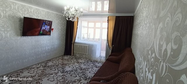 4-комнатная квартира 82 м² в центре Семея - ремонт, мебель и техника