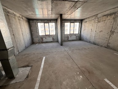 Продается квартира студия 42 кв. м в черновом виде свободная планировка