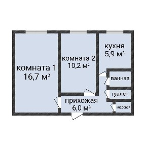 2-комн. кв. в р-не ДК Строитель