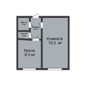 Продажа 1-комнатной квартиры