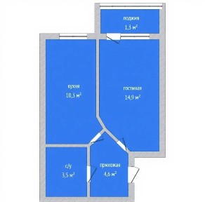 Продажа 1-комнатной квартиры юбилейный 47