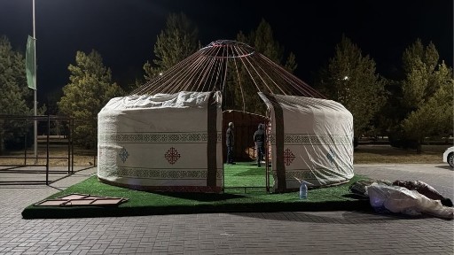 Юрта железная модульная 12 канатов