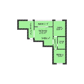 Продажа 3-комнатной квартиры Альфа Бета европланировка