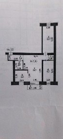 3-х комнатная квартира район 3 школа, же зенит