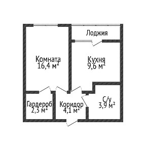 1 комн. ЖК Ривьера
