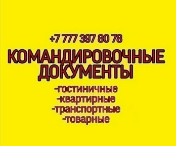 Командировочные документы. ЭСФ. Квартиры посуточно в центре